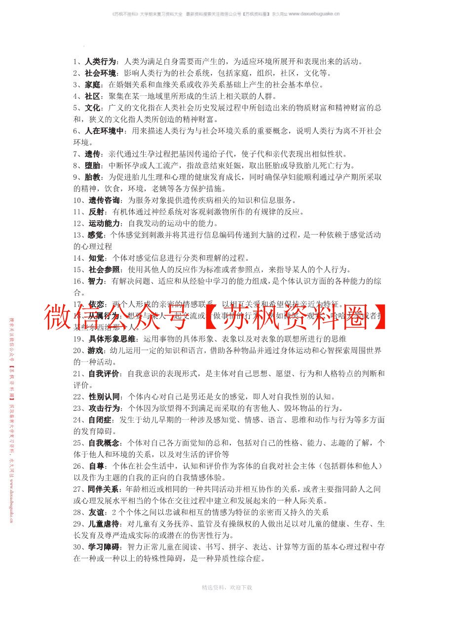 人类行为与社会环境